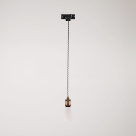 Vintage lamp with braided cable