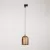 Rail-mounted lamp with ceramic mini Campana lampshade