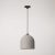 Track-mounted lamp Campana M with ceramic shade