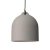 Suspended lamp with textile cable and ceramic Bell M lampshade - Made in Italy - Bulb included
