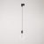 Suspended lamp with knurled aluminum lamp holder for rail