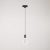 Suspended lamp with knurled aluminum lamp holder for rail