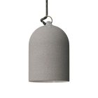Creative Cables textil lámpakábel Pendant lamp with textile cable and lampshade Mini Bell XS