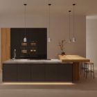 Creative Cables textil lámpakábel Pendant lamp with textile cable and lampshade Mini Bell XS