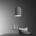 Creative Cables textil lámpakábel Pendant lamp with textile cable and lampshade Mini Bell XS