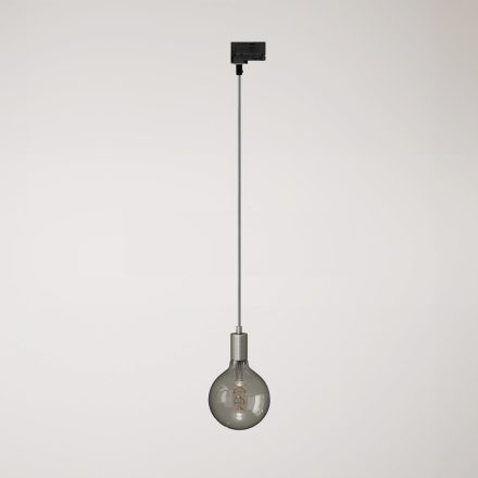 Industrial pendant lamp with textile cables and rail adapter