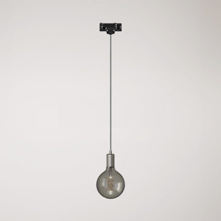 Industrial pendant lamp with textile cables and rail adapter