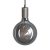 Suspended lamp with textile cable and metal details - Made in Italy - Bulb included