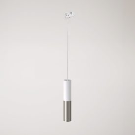 Track-mounted pendant lamp Tub-E14 with double shade