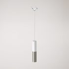 Track-mounted pendant lamp Tub-E14 with double shade