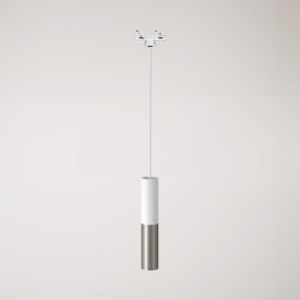 Track-mounted pendant lamp Tub-E14 with double shade