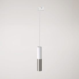 Track-mounted pendant lamp Tub-E14 with double shade