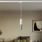 Track-mounted pendant lamp Tub-E14 with double shade