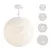 Suspended lamp with spherical lampshade