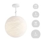 Suspended lamp with spherical lampshade