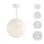 Suspended lamp with spherical lampshade