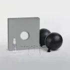 Suspended lamp with spherical lampshade