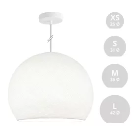 Suspended lamp with dome lampshade