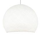 Suspended lamp with dome lampshade