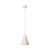 Suspended lamp with wooden conical lampshade
