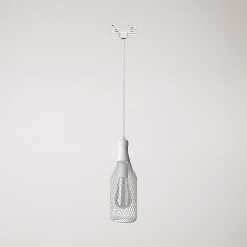 Suspended lamp Magnum bottle with shade for rail