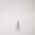 Suspended lamp Jéroboam bottle with shade on rail