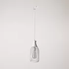 Suspended lamp Jéroboam bottle with shade on rail