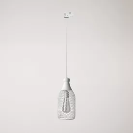 Suspended lamp Jéroboam bottle with shade on rail