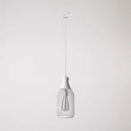 Suspended lamp Jéroboam bottle with shade on rail