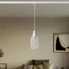 Suspended lamp Jéroboam bottle with shade on rail