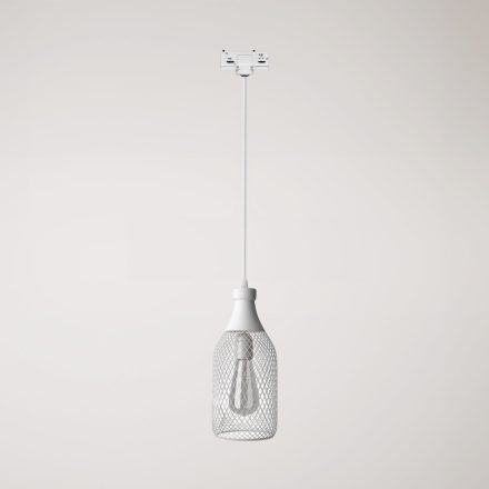 Suspended lamp Jéroboam bottle with shade on rail