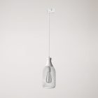 Suspended lamp Jéroboam bottle with shade on rail