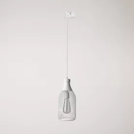 Suspended lamp Jéroboam bottle with shade on rail