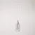 Suspended lamp Jéroboam bottle with shade on rail