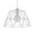  Hanging lamp with textile cable, dome lampshade and metal details - Made in Italy - Bulb included