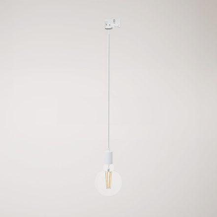 Ceiling lamp with metal rail