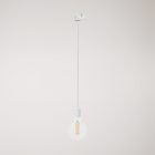 Ceiling lamp with metal rail