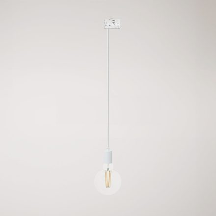 Ceiling lamp with metal rail