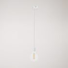 Ceiling lamp with metal rail