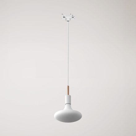 Rail-mounted pendant lamp with 7 cm cable clamp