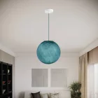 Suspended lamp with spherical lampshade