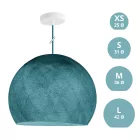 Suspended lamp with dome lampshade