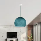 Suspended lamp with dome lampshade
