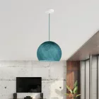 Suspended lamp with dome lampshade