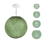Suspended lamp with spherical lampshade