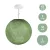 Suspended lamp with spherical lampshade