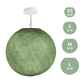 Suspended lamp with spherical lampshade