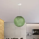 Suspended lamp with spherical lampshade