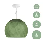 Suspended lamp with dome lampshade