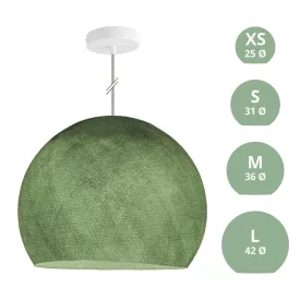 Suspended lamp with dome lampshade